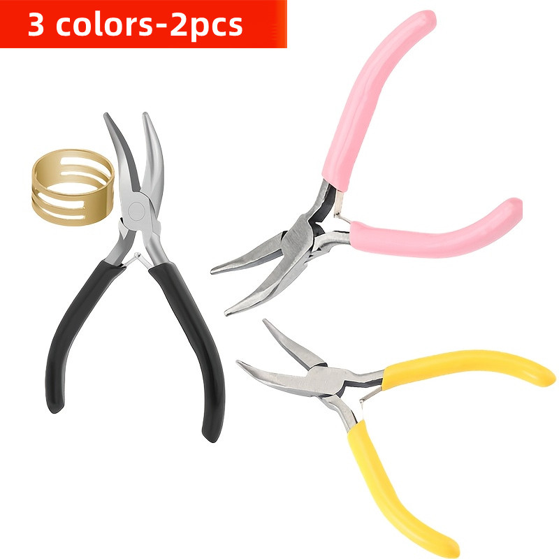 Jewelry Making Pliers - قطعتان من كماشة الفم المنحني باللون
