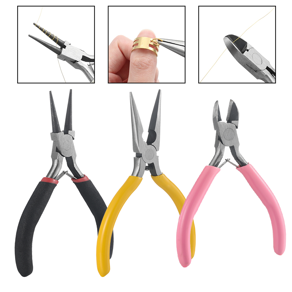 Jewelry Making Pliers - 3 قطعة/المجموعة 3 أنماط مجوهرات كماشة