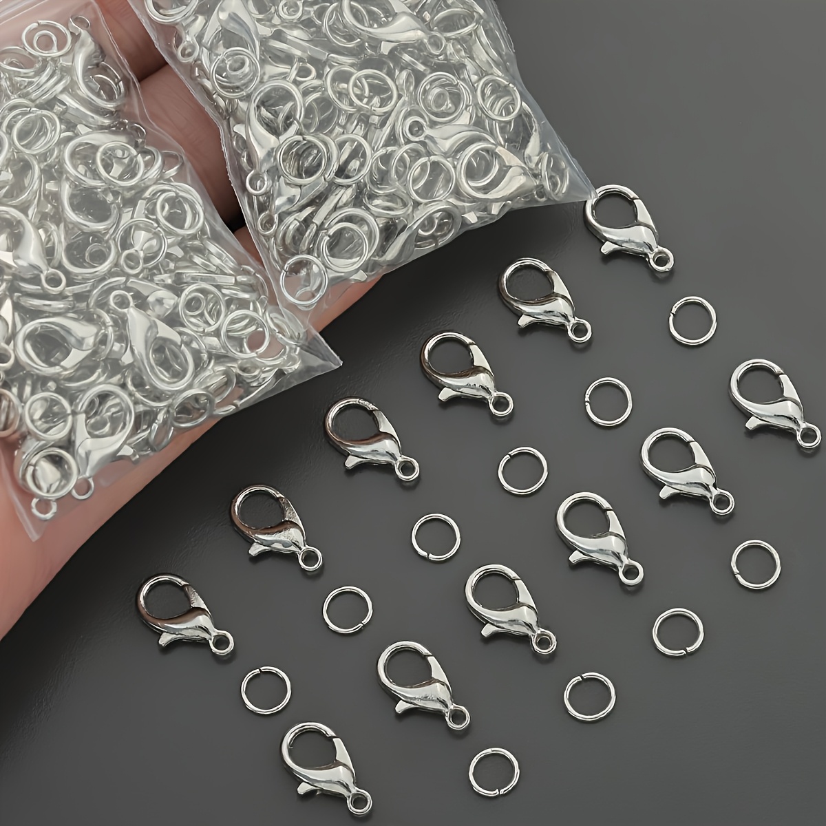 1/2/300 قطعة مشابك جراد البحر  - مراجعة Jewelry Making Kit For Beginners وسعره