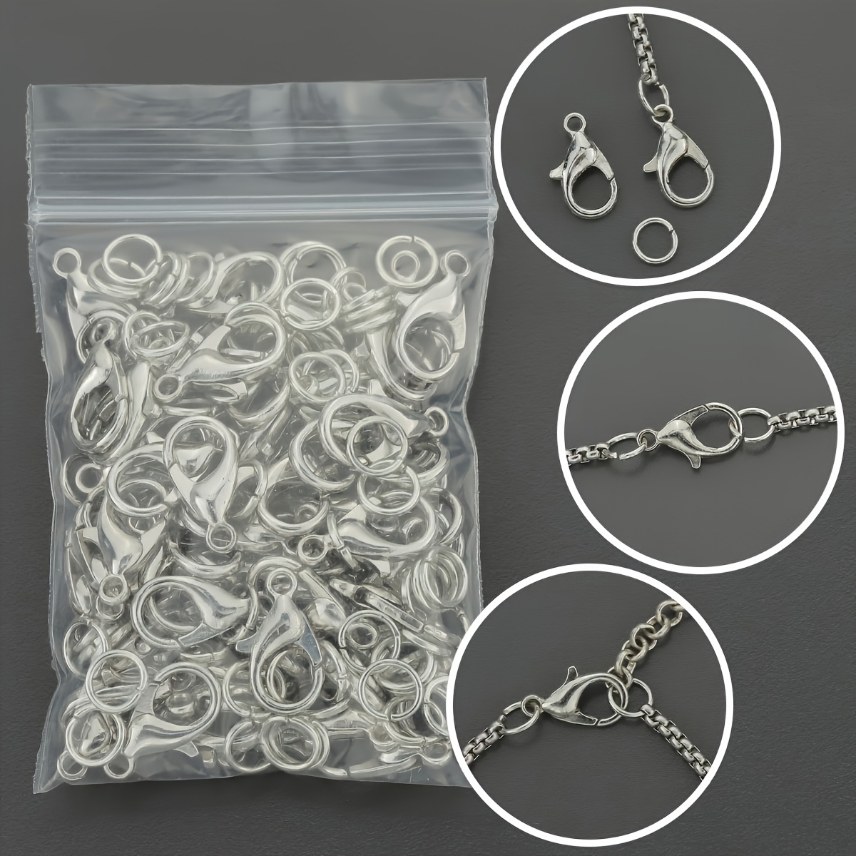 1/2/300 قطعة مشابك جراد البحر  - مراجعة Jewelry Making Kit For Beginners وسعره