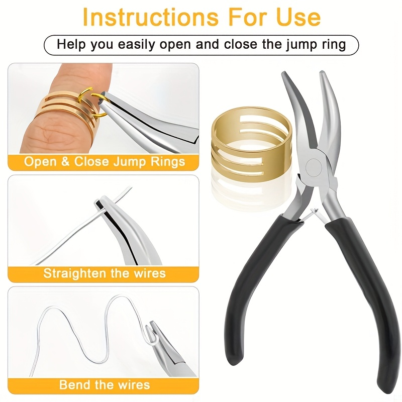 قطعتان من كماشة الفم المنحني ب - مراجعة Jewelry Making Pliers وسعره