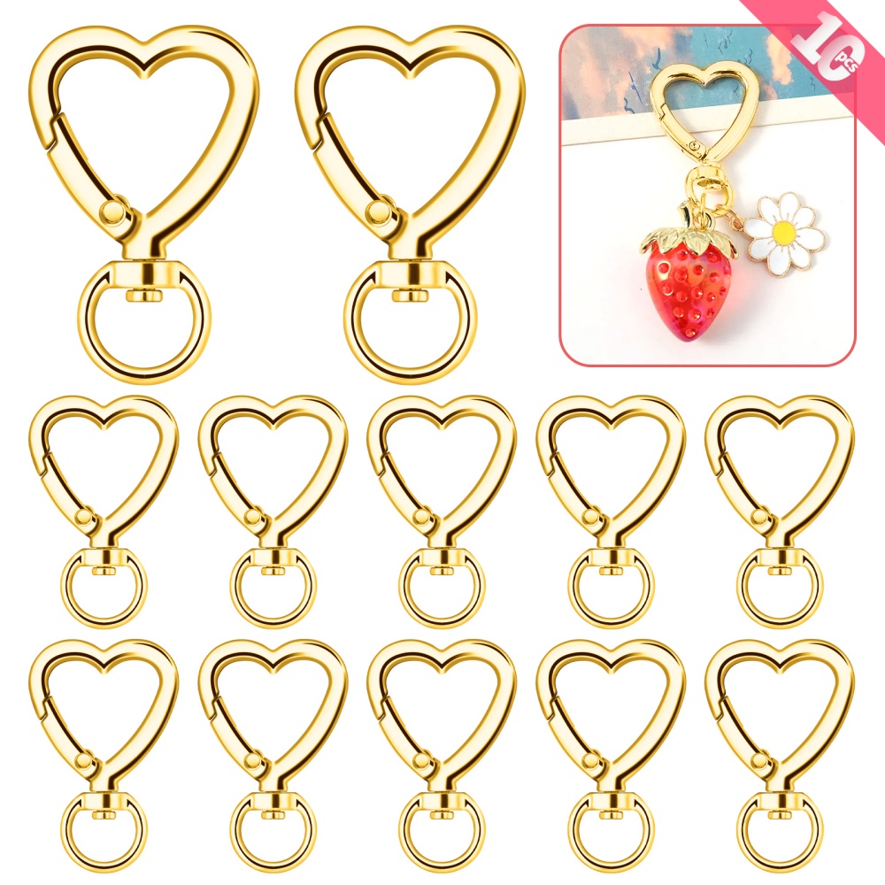 10 قطع مشابك معدنية على شكل قل - مراجعة Jewelry Making Kit For Beginners وسعره