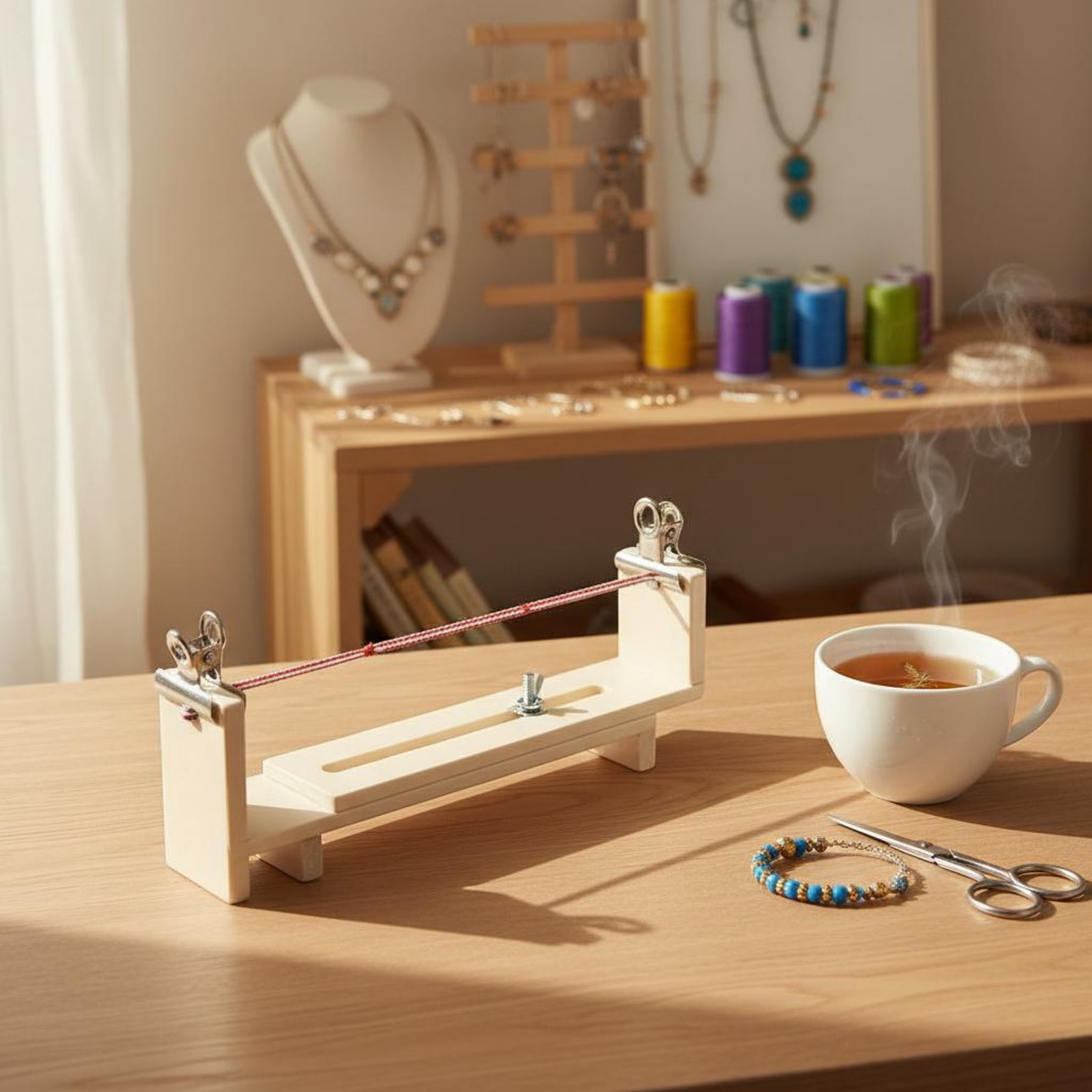 أداة تجديل الأساور سهلة الاستخ - مراجعة Jewelry Making Jig وسعره