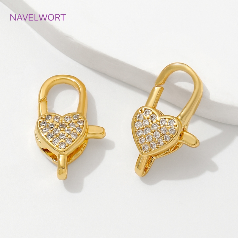 18K مطلية بالذهب مطعمة الزركون - مراجعة Jewelry Making Hobby وسعره