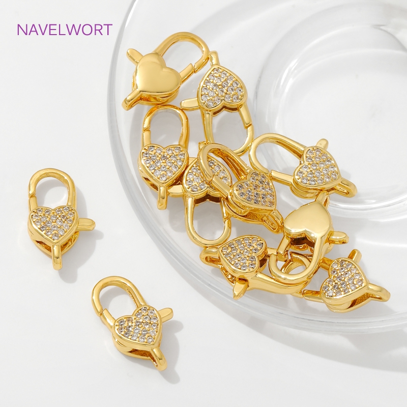 18K مطلية بالذهب مطعمة الزركون - مراجعة Jewelry Making Hobby وسعره